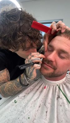 Instagram post by @deanothebarber_