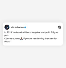 Instagram post by @riousshotme