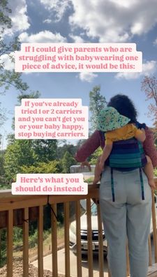 Instagram post by @thebabywearing.ot